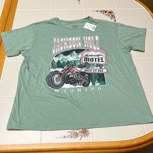 Mighty Fine Green Jackson Hole Tee